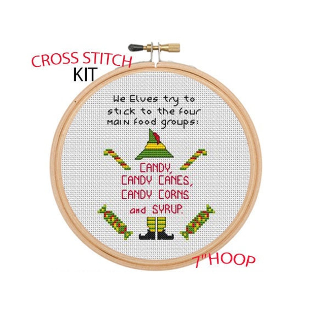 Candy Candy Canes Candy Corns and Syrup Cross Stitch Kit. Etsy