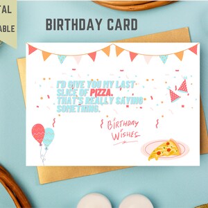 Birthday Card, Printable Birthday Card, Digital Birthday Card, Cute Birthday Card, Funny Birthday Card
