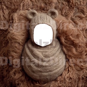 Newborn Digital Backdrop, face insert digital backdrop, Newborn Digital Background, baby head insert digital, teddy digital backdrop