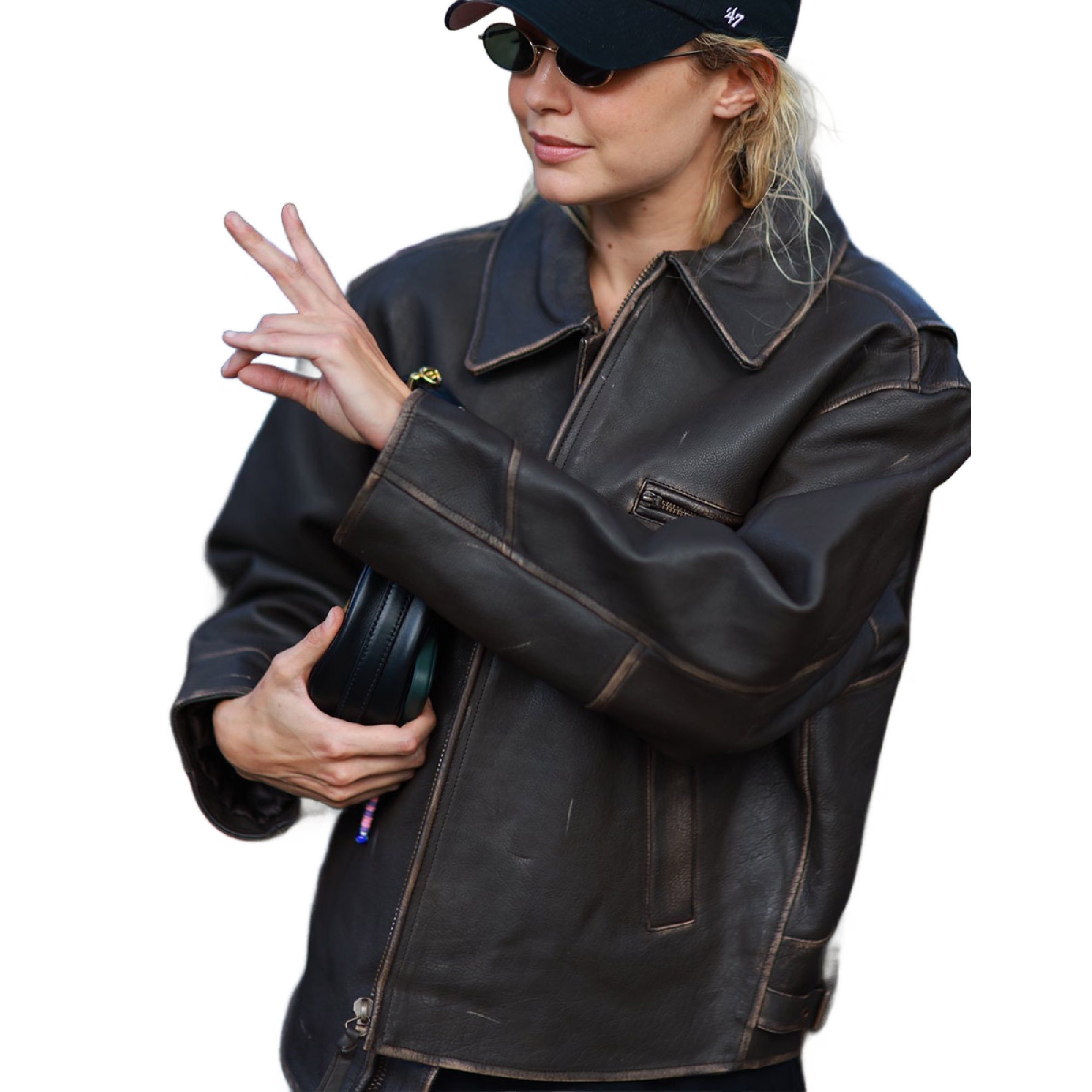 Veste en cuir Etsy Canada