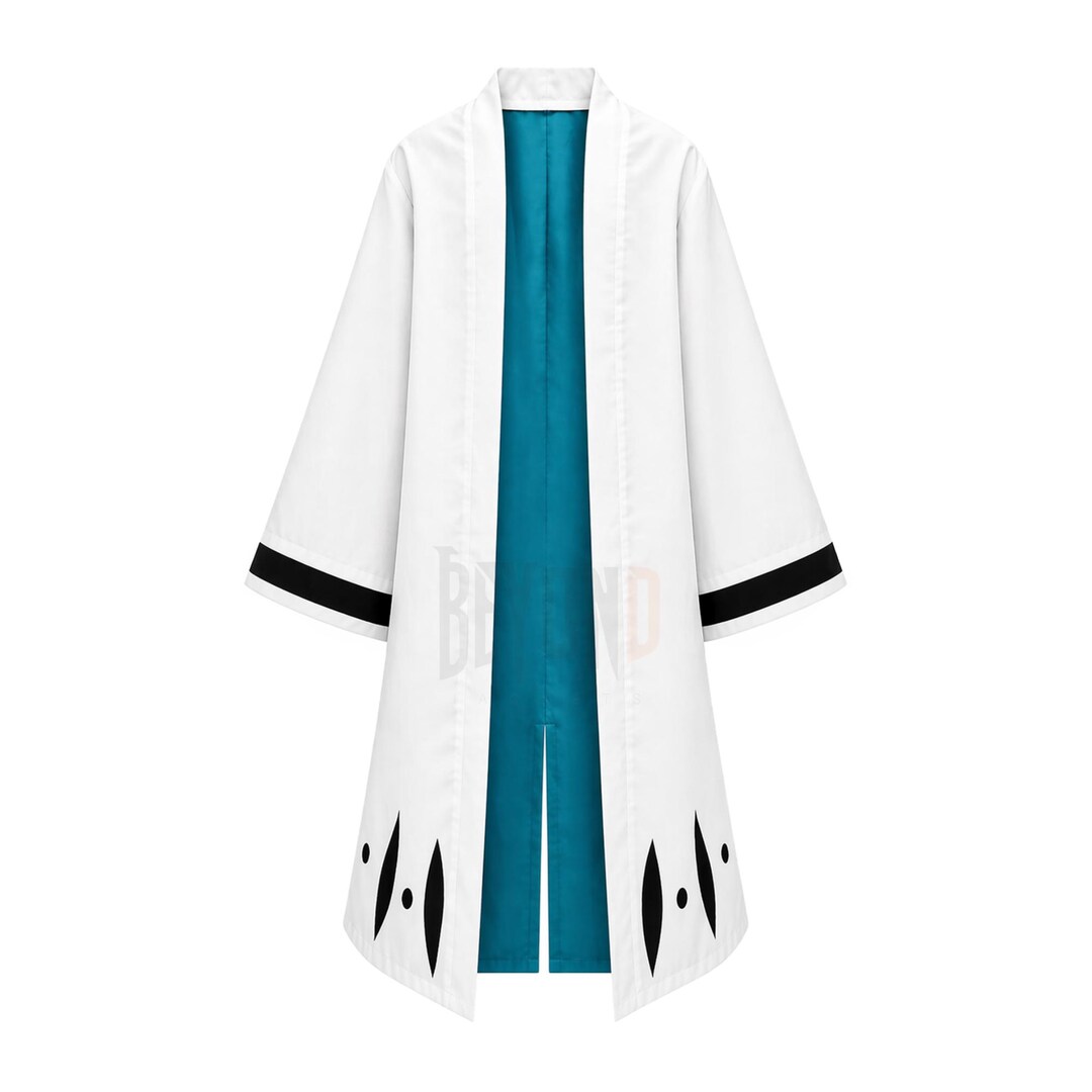 Aizen Sosuke Inspired Bleach Haori Coat: White Cotton Cosplay Robe - Etsy