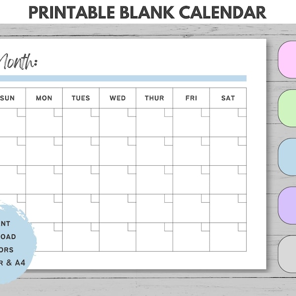 Landscape Calendar - Etsy