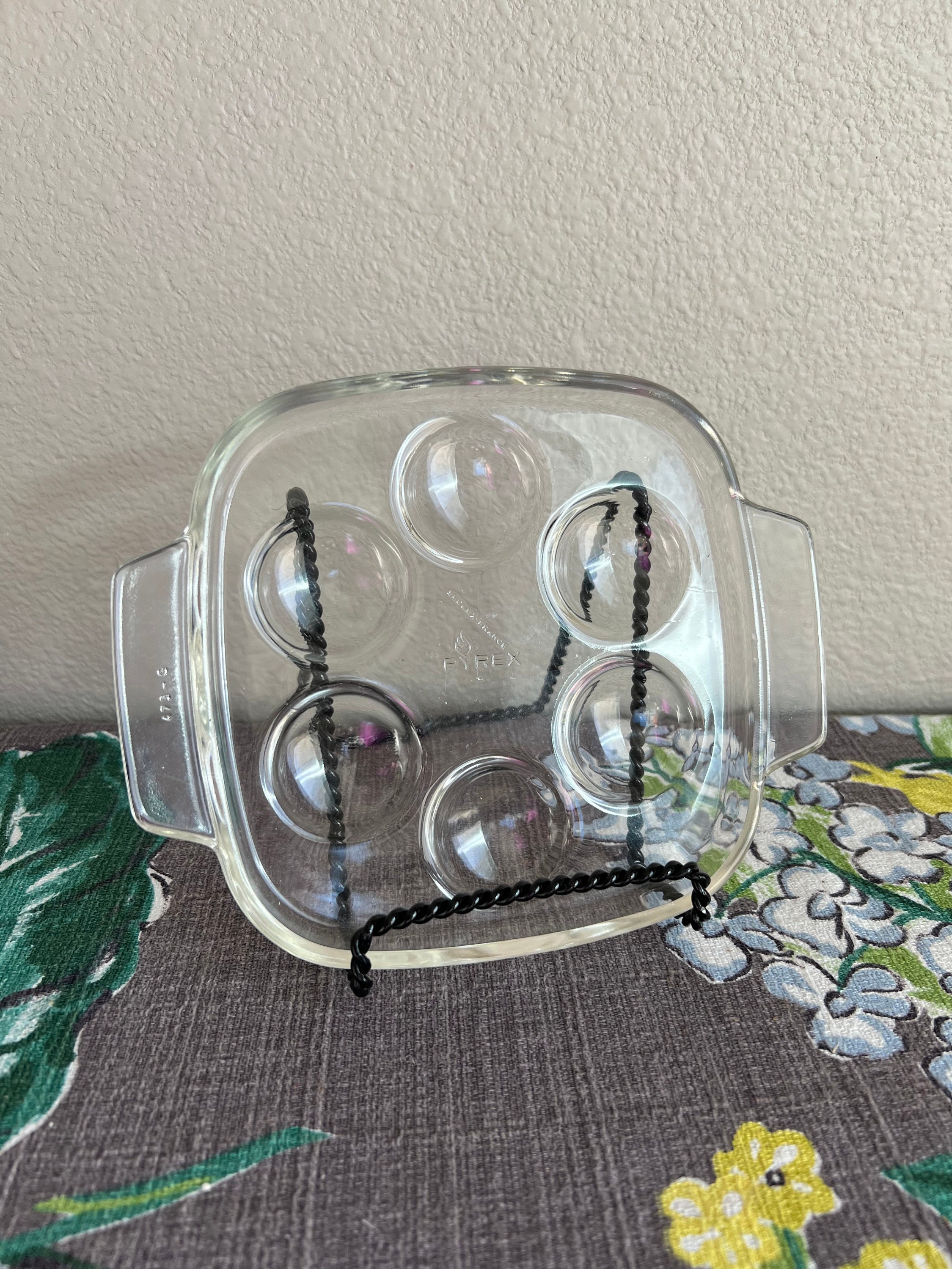 2 Plats de cuisson/Assiettes de présentation pour 12 Escargots _ Verre Pyrex _ Etat Neuf _ Vintage - Arts de la table