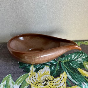 Frankoma #214 Free Form Bowl Plainsman Brown MCM