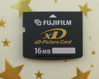 Genuine Vintage 16MB Fujifilm xD Memory Card STANDARD TYPE For Fuji FinePix/Olympus Cameras