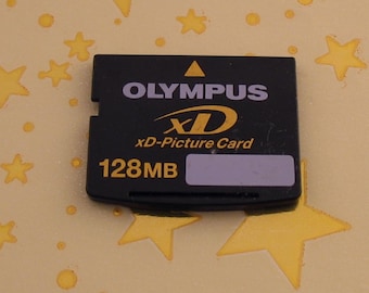 Genuine Vintage 128MB Olympus xD Memory Card STANDARD TYPE For Fuji FinePix/Olympus Cameras
