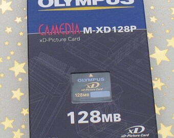 Vintage New Olympus 128MB xD-Picture Card Standard Type for Fuji Cameras