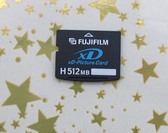 Vintage Fujifilm xD Memory Card Type H 512MB