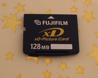Genuine Vintage 128MB Fujifilm xD Memory Card STANDARD TYPE For Fuji FinePix/Olympus Cameras