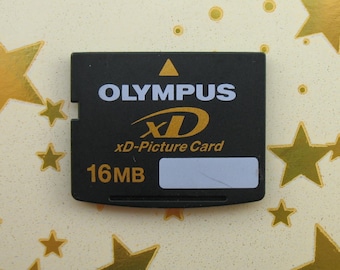 Genuine Vintage 16MB Olympus xD Memory Card STANDARD TYPE For Fuji FinePix/Olympus Cameras