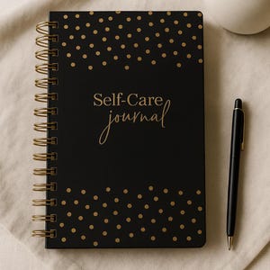 A5 Self-Care Journal | Habit & Mood Tracker, Lay-Flat Notebook