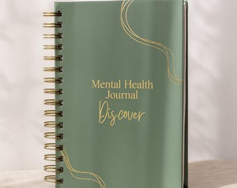Mental Health Journal Beginner | 90-Day Guided Planner with Mood Tracker & Daily Prompts