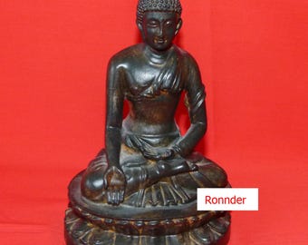 Thai Buddha sculpture "Bhumisparsha Mudra" - made of resin