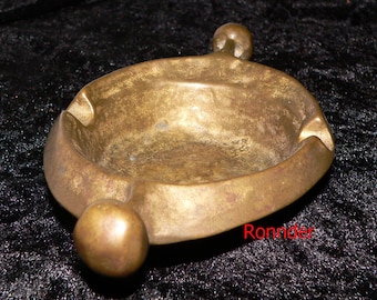 Ashtray - made of solid brass -