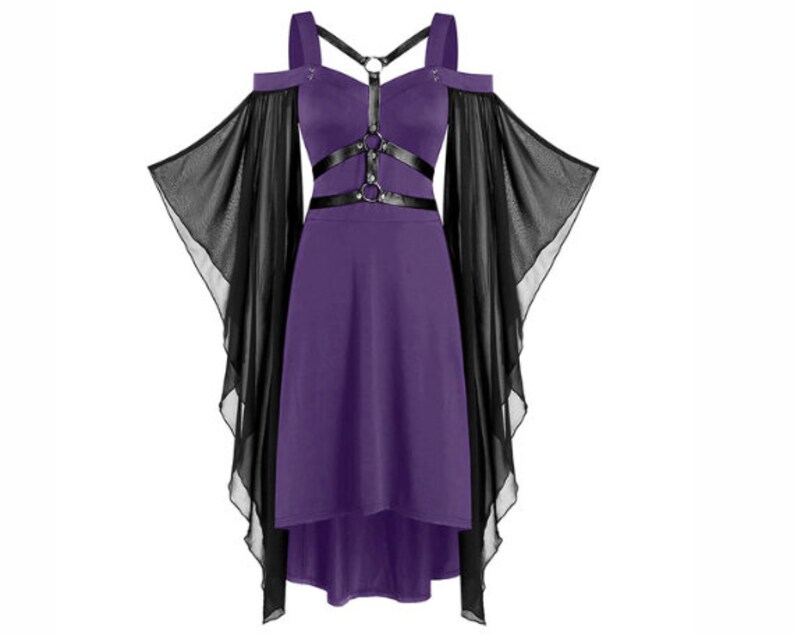 Bow Tie Gothic Robe Gothic Corset Lace Long Dress Gothic Etsy