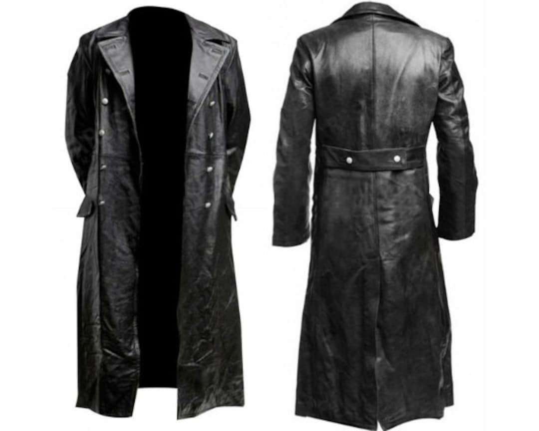 Classic WW2 Military Trench Coat the Terminator Trench Coat German ...
