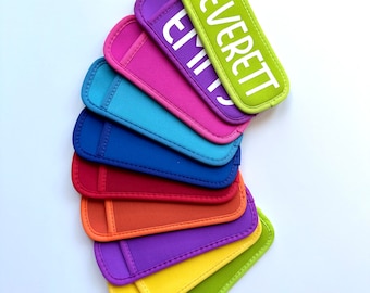 Personalized Neoprene Popsicle Holder, Custom Party Favors