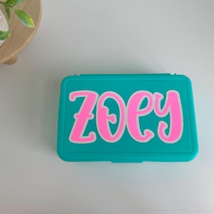Layered Personalized Pencil Box // Pencil Case // Back to School / Cute Pencil Box / Crayon Box / Kids Pencil Box / Personalized Pencil Case