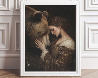 We Choose the Bear Print | Rolled Art Print | Feminist Art | Nature Wall Art
