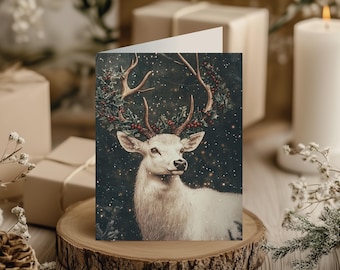Digital Holiday Greeting Card | Printable Christmas Card | Seasons Greetings Card | Instant Download | 5x7