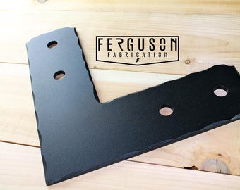 Scalloped Edge, Modern, Corner Plate Bracket
