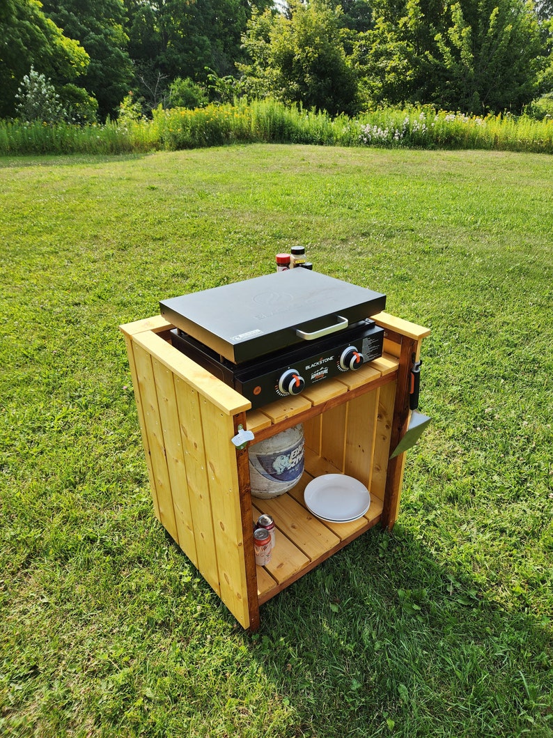 Blackstone Griddle Stand Build Plans DIY Grill Station Outdoor Kitchen