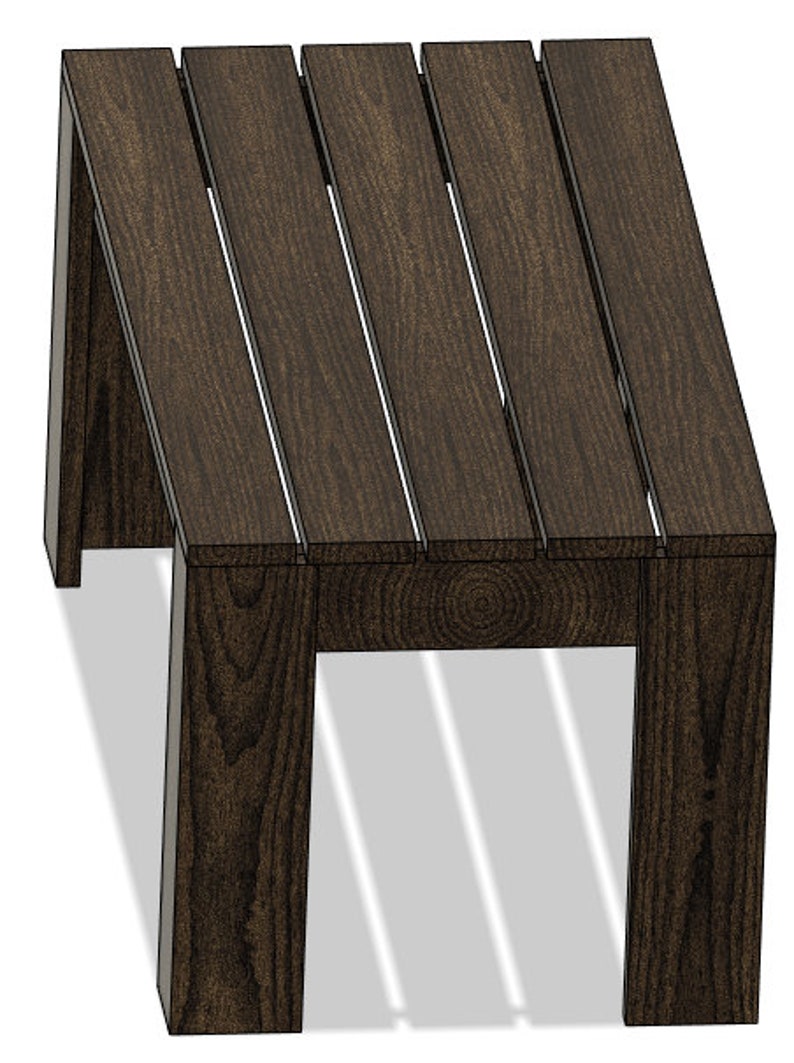 May include: A dark brown wooden side table with a slatted top and four legs. The table is made of wood with a natural grain pattern.