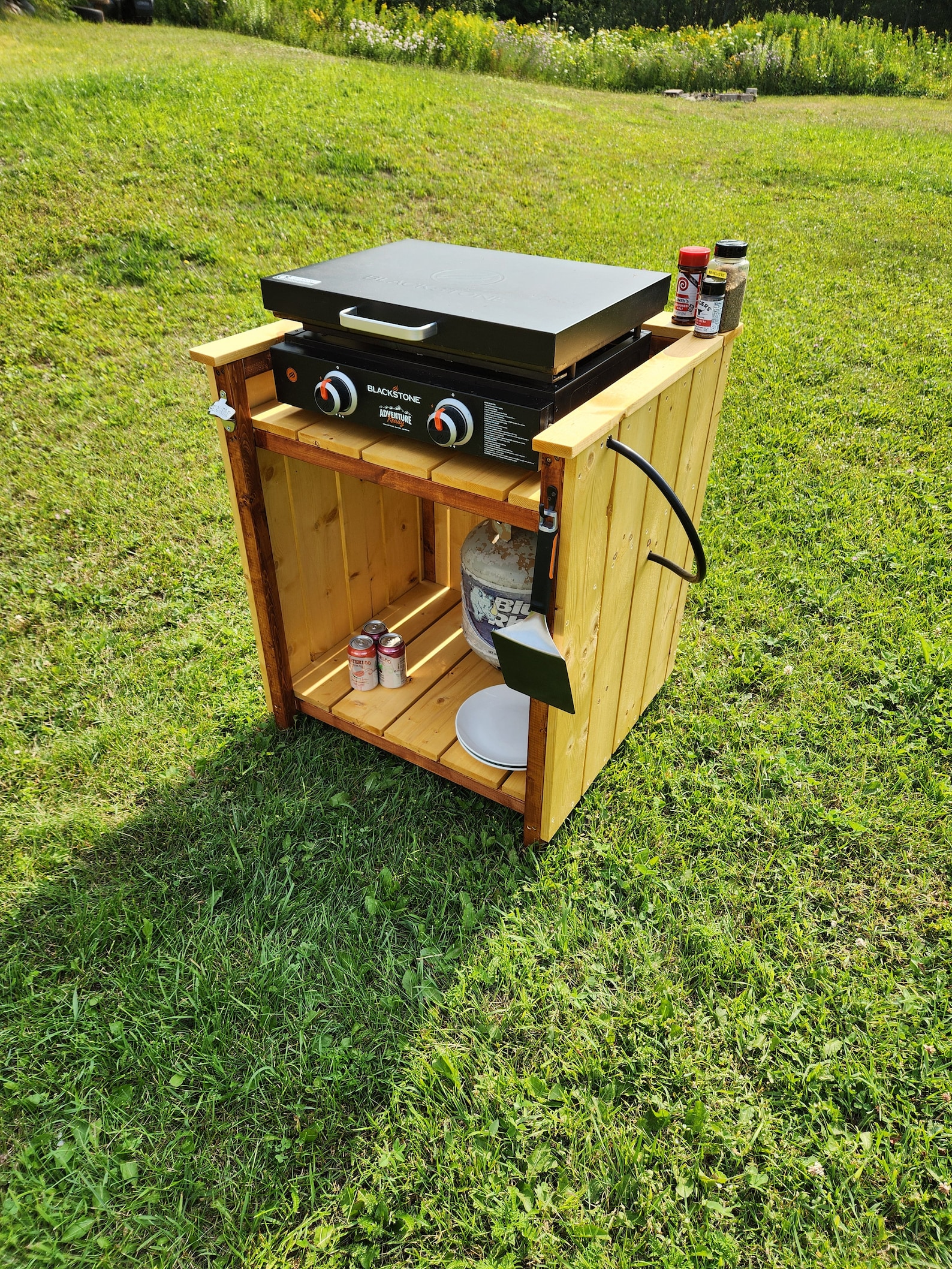 Blackstone Griddle Stand Build Plans DIY Grill Station Outdoor Kitchen