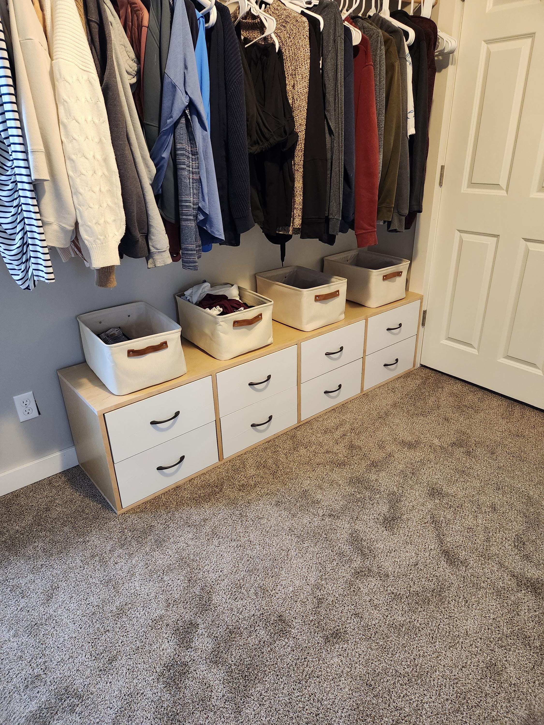 Modern Dresser Plans Short Dresser Under Clothes Bench for Closet 8 Drawer  Dresser DIY Entertainment Center Mud Room Organizer Build Plans - Etsy