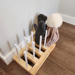 Over Vent Heated Mitten Holder Hat Rack Floor Vent Mitten Hanger Mitten ...