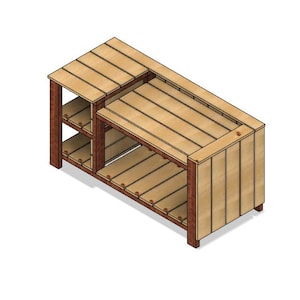 Griddle Stand Build Plans 36&quot; Outdoor Furniture Plans Blackstone Stand Grill Station With Shelves Grill Holder Outdoor Cooking Station Plans