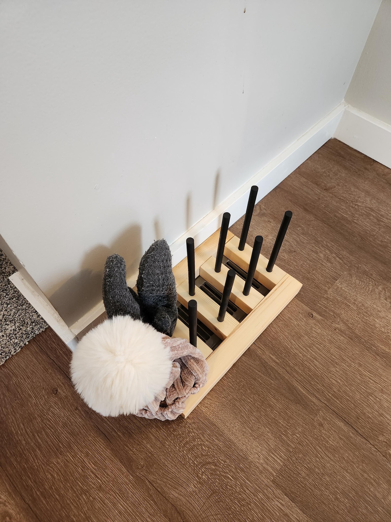 Mitten Rack Glove Dryer Over Vent Heated Mitten Holder Hat Rack Floor ...