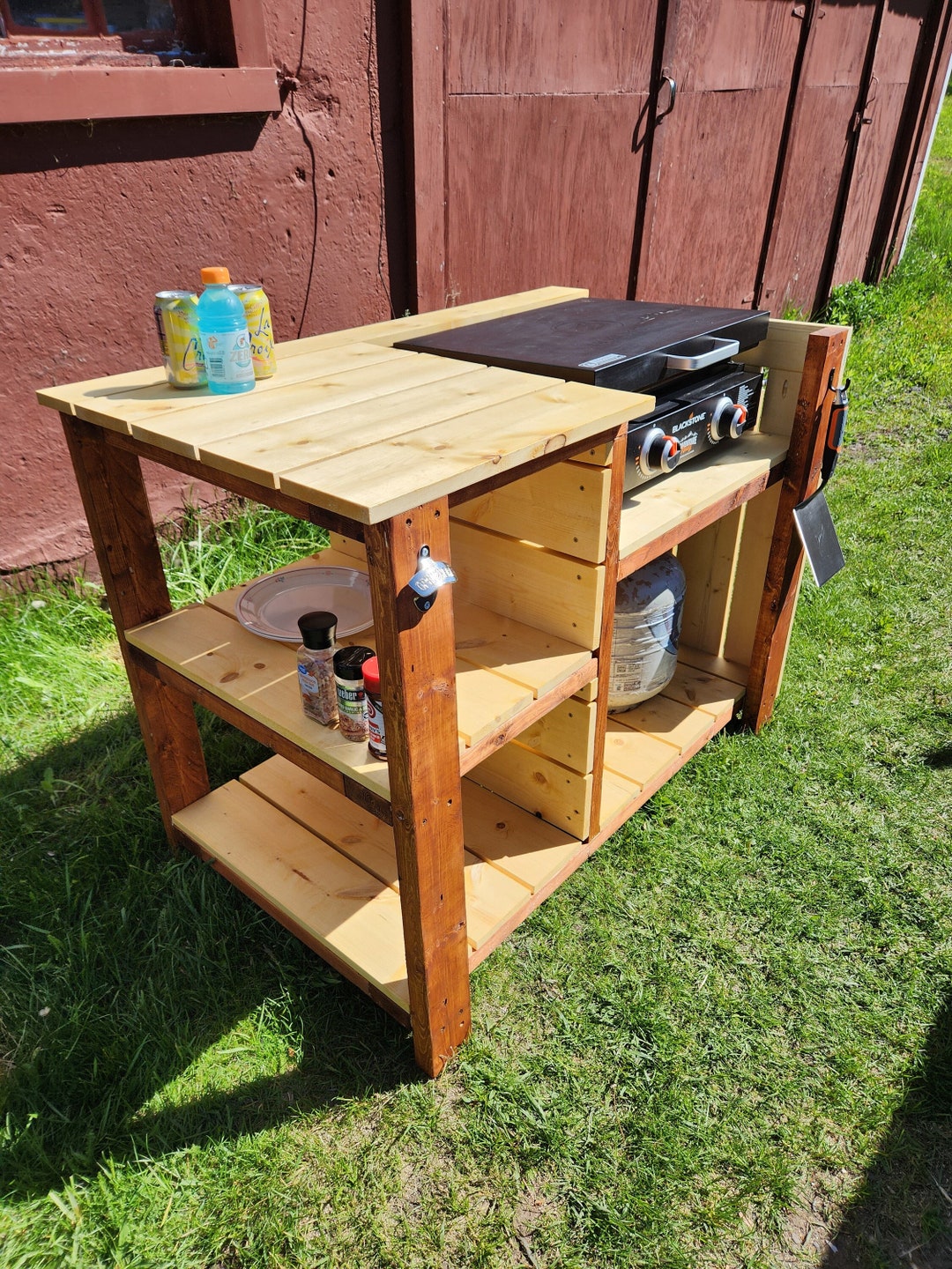 Griddle Stand Build Plans DIY Outdoor Furniture Plans Blackstone Stand