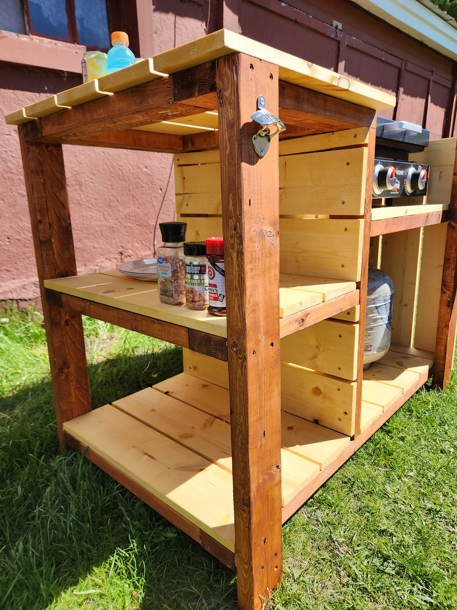 Griddle Stand Build Plans DIY Outdoor Furniture Plans Blackstone Stand