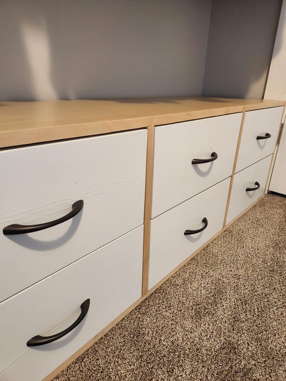 Modern Dresser Plans Short Dresser Under Clothes Bench for Closet 8 Drawer  Dresser DIY Entertainment Center Mud Room Organizer Build Plans - Etsy