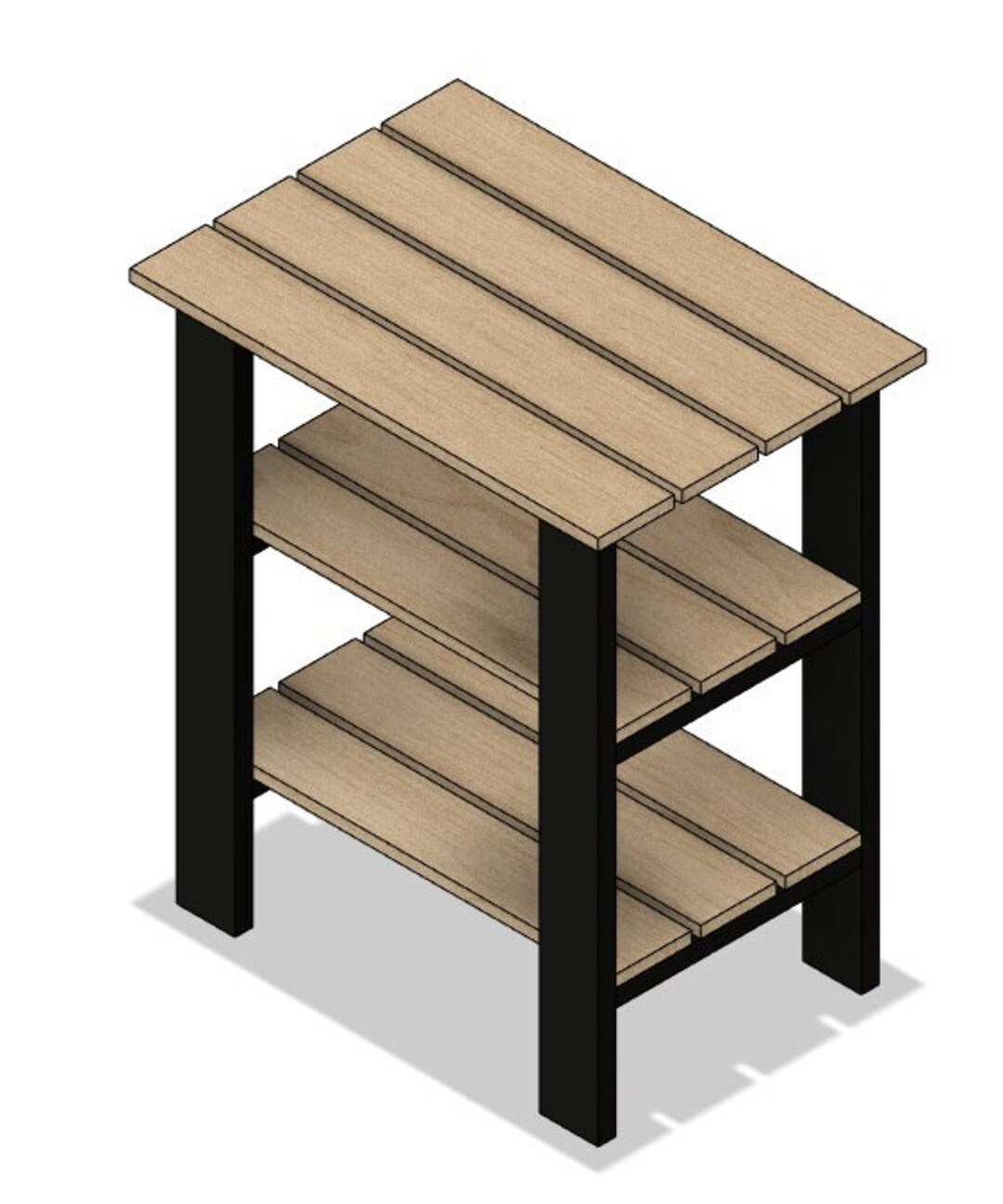 Rustic Pallet Wood Shoe Rack End Table Build Plans. Instant Etsy