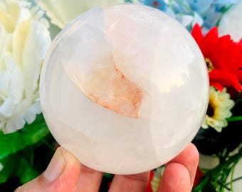 78MM Clear Crystal Quartz Healing Stone Metaphysical Meditation Power Stone Sphere Ball