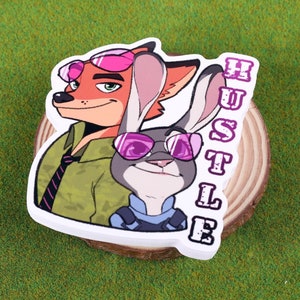 Zootopia "HUSTLE" Vinyl Sticker - 3 inches
