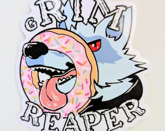 RIM REAPER - Death the Wolf Vinyl Sticker 3''