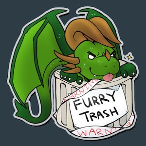 Stickers YCH « FURRY TRASH » - Telegram et oeuvres d&#39;art haute résolution