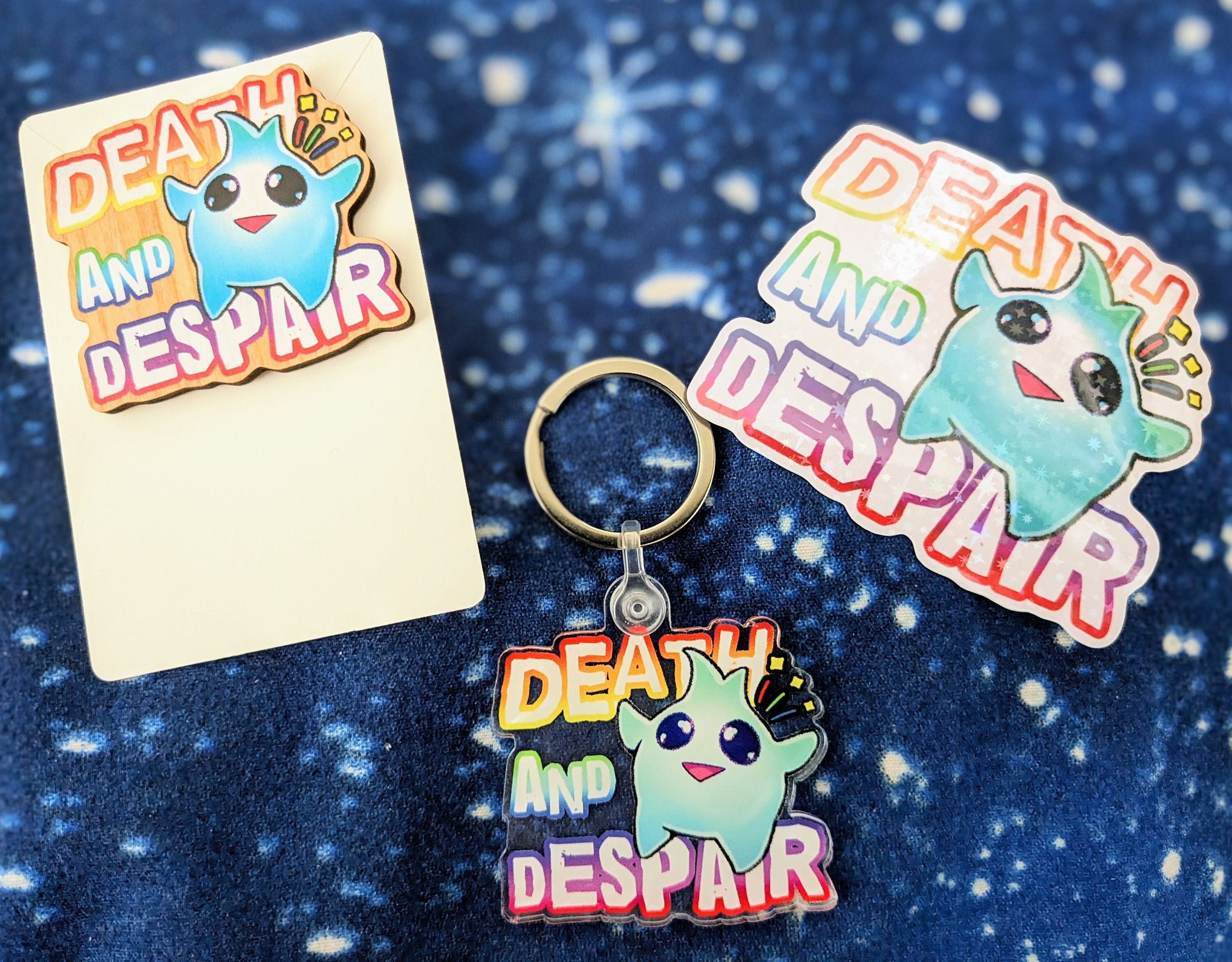 DEATH and DESPAIR Lumalee Star Vinyl Sticker - Etsy