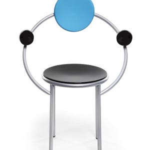 1980-talets MEMPHIS "FIRST"-stol / Michele De Lucchi (Italien) / Postmodern stol