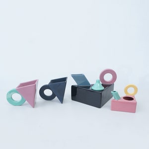 1990s Club &#39;88 Postmodern Feltman Langer Tea Service