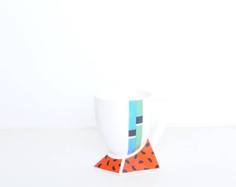 1980s Postmodern Porcelain Mug by Kato Kogei for Fujimori