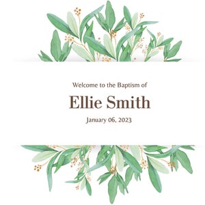 Baptism Program-Edit to make your own!
