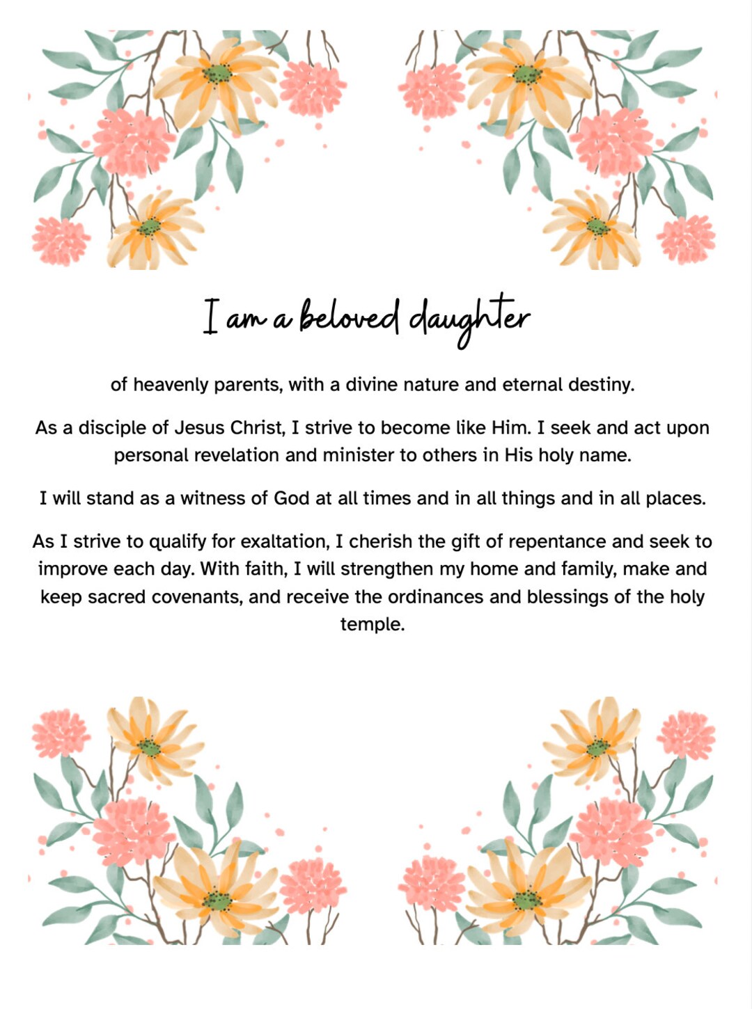 Printable Young Womens Theme - Etsy