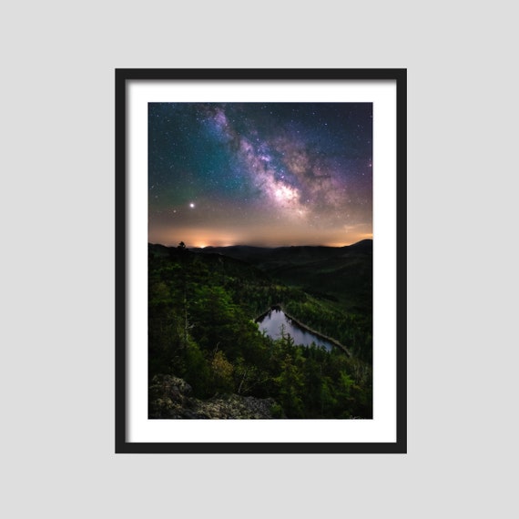 Vibrant Milky Way photograph, Astrophotography, Printable Wall Art,  Real Nature Photography, Digital Download.