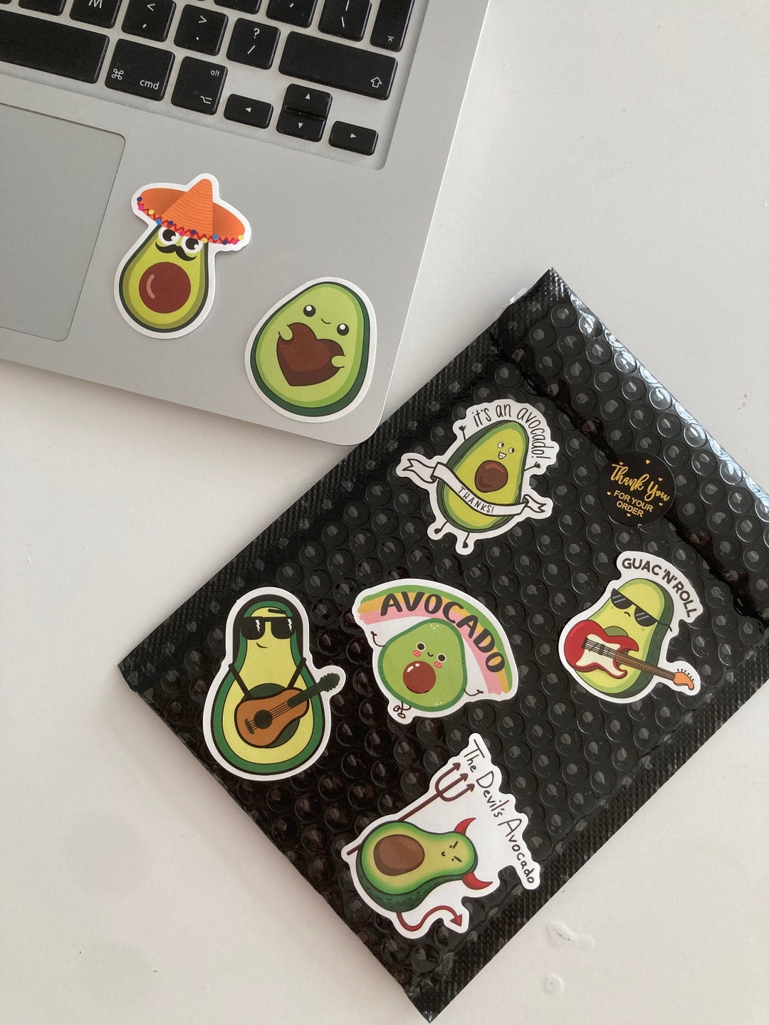 Avocado Laptop MacBook Stickers Vinyl 50 Pieces, Funny Planner Water ...