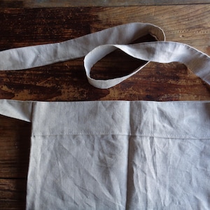 soft linen crossbody bag // natural, tote, ready to ship