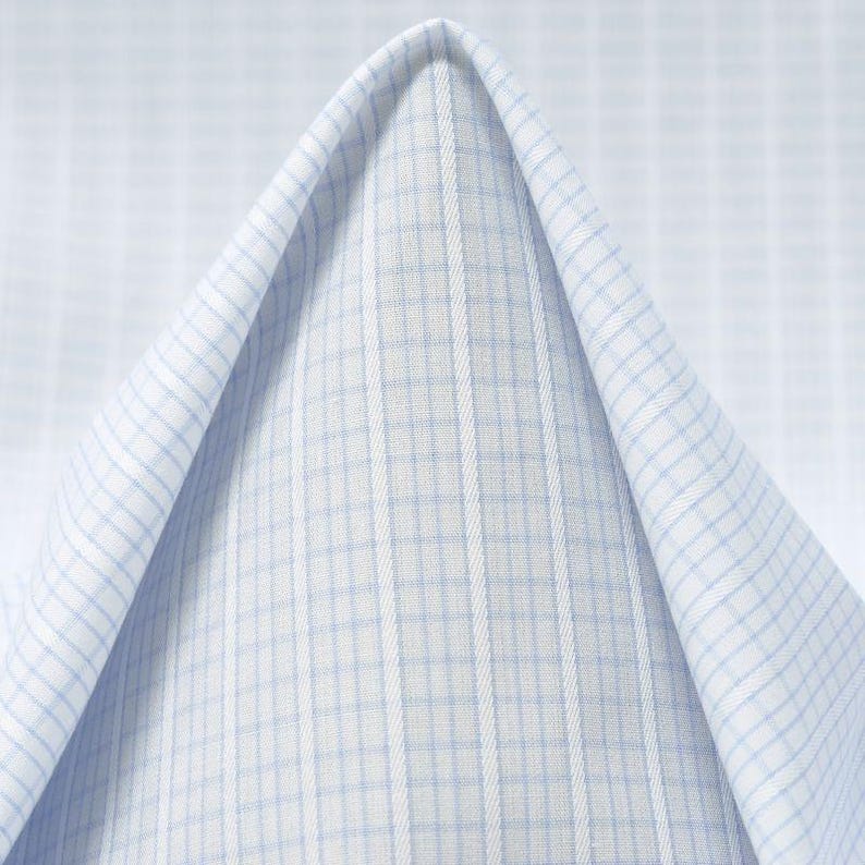 Blusa xadrez de algodão sem mangas, decote canoa, feita sob encomenda. light blue